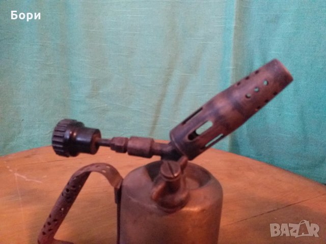 Бронзова немска бензинова лампа, снимка 7 - Други ценни предмети - 31722075