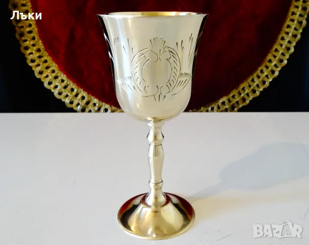 Английски бронзови чаши,барокови орнаменти. , снимка 4 - Антикварни и старинни предмети - 48295110