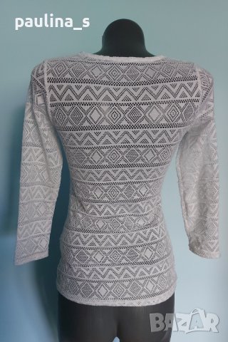 Еластична прозрачна блуза / 3 броя, различни цветове и модели , снимка 10 - Блузи с дълъг ръкав и пуловери - 36829885