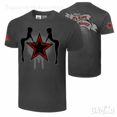 Оригинална мъжка тениска WWE Edge Easy Being Sleazy M Med Medium Dark Grey , снимка 5 - Тениски - 50905232