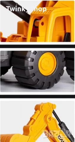 Голям детски камион-багер, снимка 3 - Коли, камиони, мотори, писти - 48097201