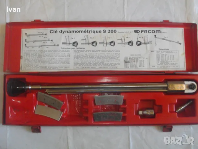 FACOM S 200 FRANCE Професионален Разтегателен Динамометричен ключ Висок клас 0-25 m kg /0-180 ft-lbs, снимка 2 - Други инструменти - 47280222