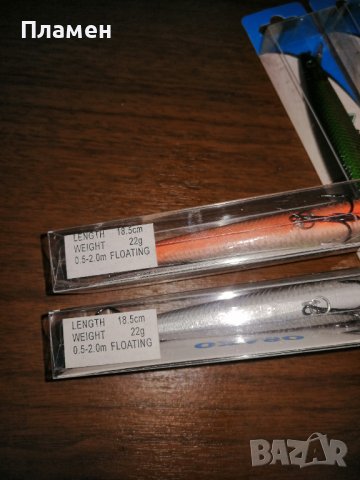 Морски воблери OSAKO 18,5см 22гр ,намаление при 3 или повече броя, снимка 4 - Стръв и захранки - 38289563