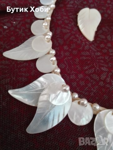 Антикварен комплект от седеф, снимка 2 - Антикварни и старинни предмети - 36874071