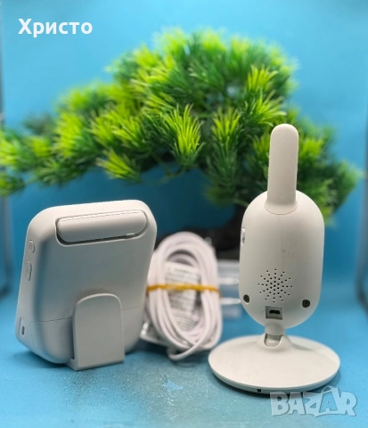 Безжичен видеобебефон Philips Avent Premium, 3.5", Успокояващи функции, Термометър, Бял, снимка 2 - Бебефони - 52319210