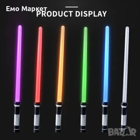 Детска играчка цветен светлинен лазерен меч Star Wars със звук, снимка 8 - Други - 49149639