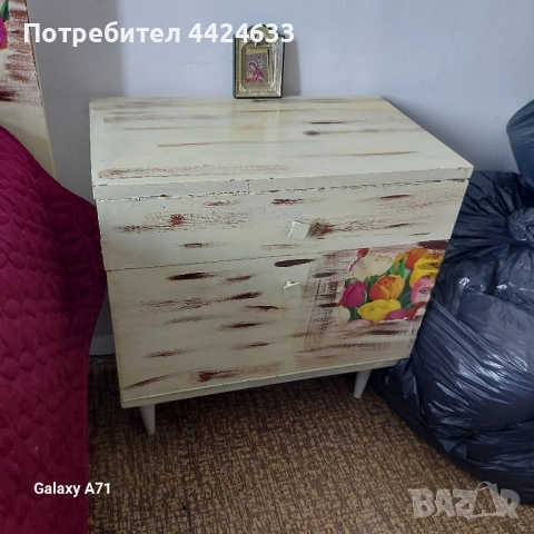 Спалня 150-190,Два броя шкафчета .Матрак ползван 1год.нов.Тед е матрака. , снимка 2 - Спални и легла - 51549171