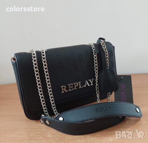Луксозна Черна чанта Replay  код SG090, снимка 4 - Чанти - 40510026