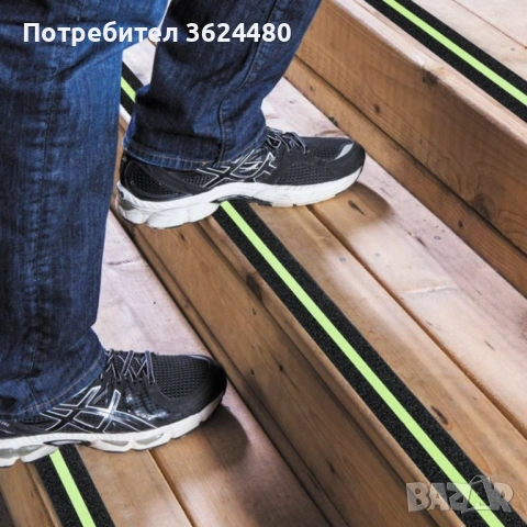 Самозалепваща светеща лента за стъпала против подхлъзване  4858, снимка 4 - Други - 53308370