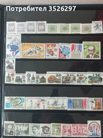 Колекции пощенски марки от бившата Чехословакия и от Дания, снимка 2 - Филателия - 52910729