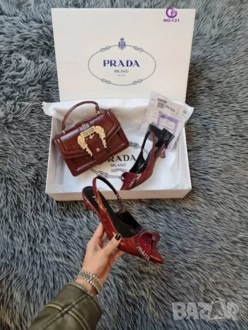 обувки на ток prada, снимка 3 - Дамски обувки на ток - 50877235