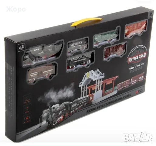 СГЛОБЯЕМ БЪРЗ ПЪТНИЧЕСКИ РЕТРО ВЛАК С РЕЛСИ И ГАРА КН0272, снимка 2 - Влакчета, самолети, хеликоптери - 48007183