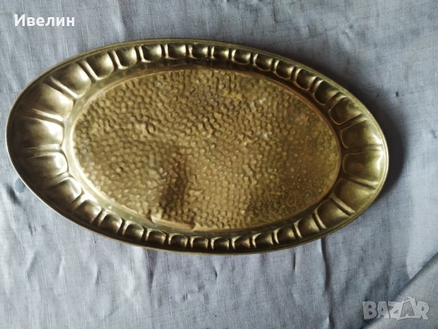 стара бронзова табла,поднос, снимка 2 - Антикварни и старинни предмети - 29385710