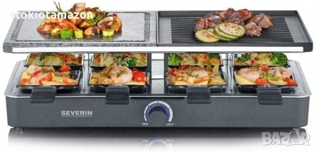 Раклет грил Severin - 1400W, снимка 6 - Скари - 37448102