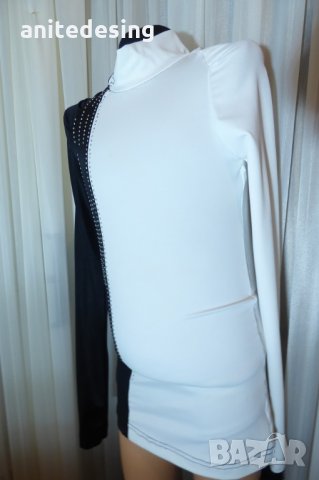 поло за спортни танци-черно и бяло, снимка 8 - Детски ризи - 35228826