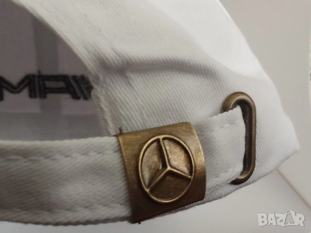 AMG Мъжка шапка с козирка бяла , снимка 4 - Шапки - 54162808