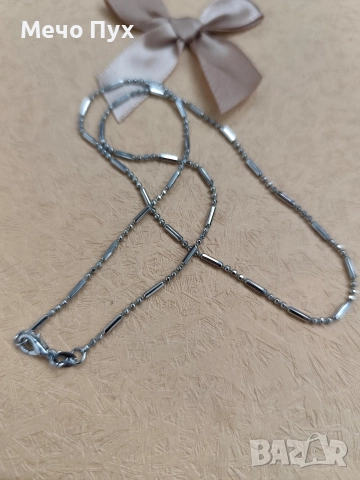 Сребърен синджир (387), снимка 6 - Колиета, медальони, синджири - 52581786