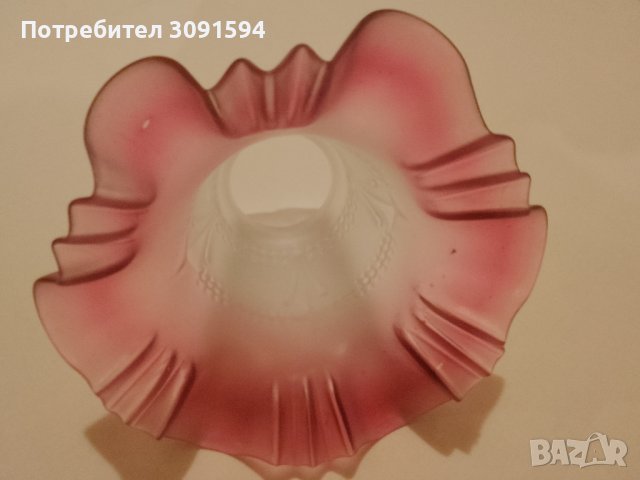 Винтидж абажур от стъкло в стил ар нуво, снимка 12 - Антикварни и старинни предмети - 40825516