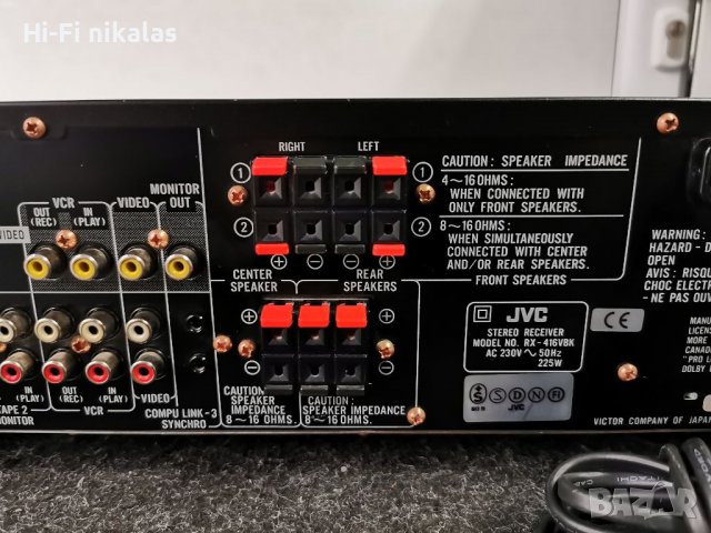 Усилвател Ресийвър JVC RX-416VBK, снимка 7 - Ресийвъри, усилватели, смесителни пултове - 38861469