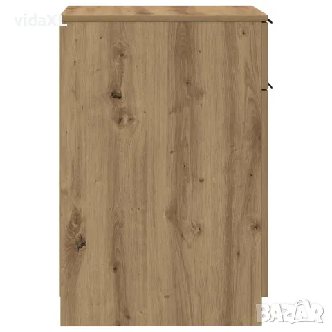 vidaXL Шкаф за бюро, дъб артизан, 33x50x75 см, инженерна дървесина, снимка 5 - Шкафове - 56148328