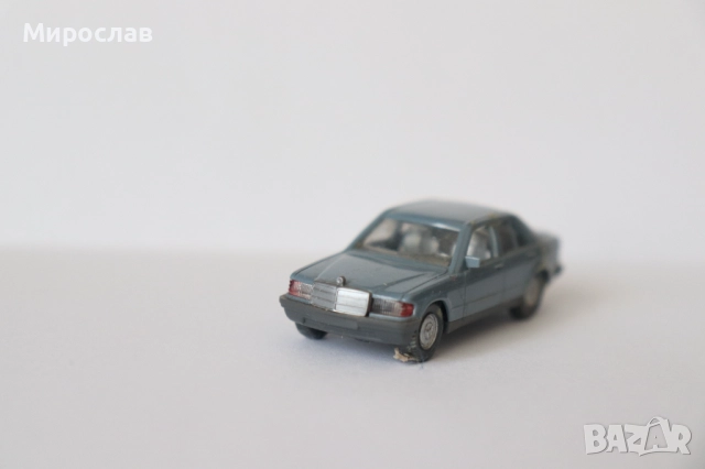 WIKING H0 1/87 MERCEDES BENZ 190 E КОЛИЧКА КАМИОН МОДЕЛ, снимка 3 - Колекции - 52949356