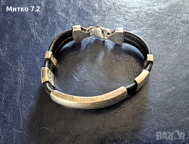 сребърна гривна - 23, снимка 4 - Гривни - 51216806