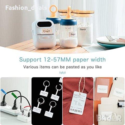 Нов преносим Bluetooth принтер етикети стикер организация съхранение, снимка 5 - Друга електроника - 40389953