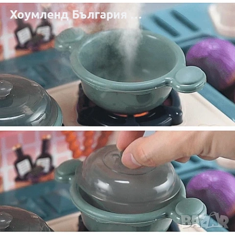 Интерактивна кухня 43в1 с течаща вода звуци и светлини, снимка 5 - Образователни игри - 54302760