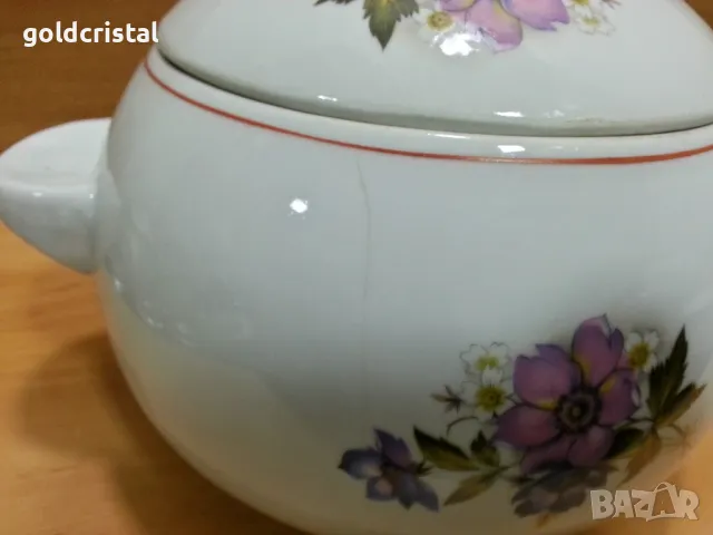 стар български порцелан супник, снимка 2 - Антикварни и старинни предмети - 49425974