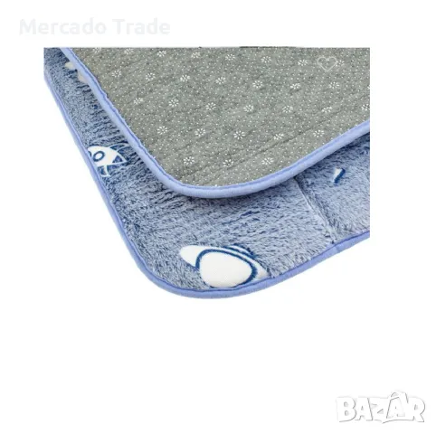 Декоративен килим за детска стая, Светещ в тъмното, Космос, Син, снимка 4 - Други - 49275539