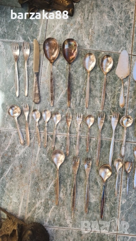 40 броя Посребрени прибори 90 и 100