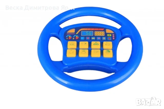 Музикален волан с реалистични звуци на превозни средства, снимка 4 - Музикални играчки - 48789398