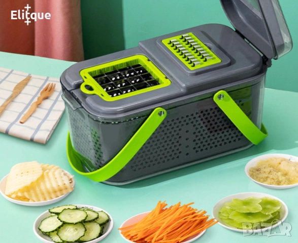 Мултифункционален съд за съхранение с приставки за рязане, снимка 8 - Други - 52861268