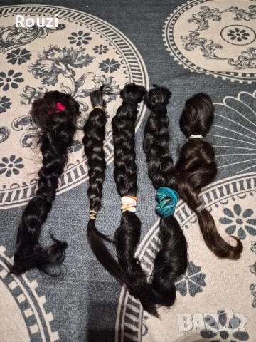 ТОП качество! 848 г небоядисана естествена коса – две от плитките са от 13/и 15 годишно момичета.