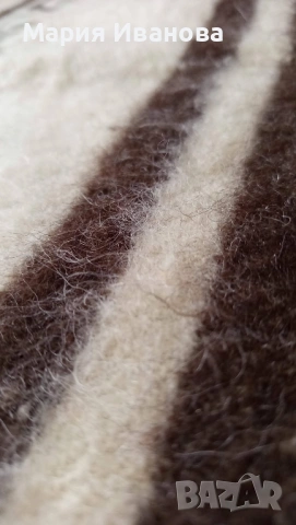 Автентично Родопско одеяло 100% Вълна, Ръчно тъкано (отлично състояние), снимка 14 - Олекотени завивки и одеяла - 53938240