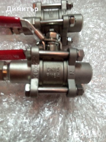 КрановеDN16 INOX 316 с възвратен клапан, снимка 2 - Резервни части за машини - 30142361