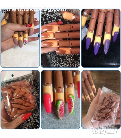 ИЗКУСТВЕНА РЪКА ЗА МАНИКЮР СЪС 100 БР. НОКТИ - код 3089, снимка 4 - Педикюр и маникюр - 33894922