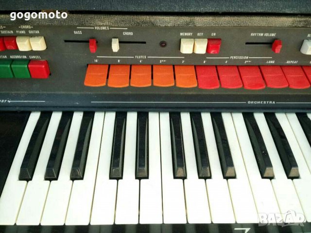 стар, ретро, винтидж професионален електронен синтезатор -орган WILGA, клавир, ел. орган, пиано, снимка 15 - Пиана - 30150553