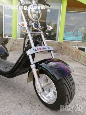 Електрическа триколка CITY-COCO HARLEY 3000W/60V/20AH - Черна , снимка 2 - Мотоциклети и мототехника - 39300991