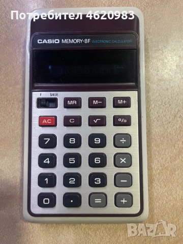 Електронен Калкулатор Касио Casio Memory-8A Electronic Made In Japan, снимка 6 - Друга електроника - 52080036