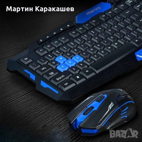 Геймърска безжична клавиатура и мишка HK8100, снимка 1 - Клавиатури и мишки - 31861379