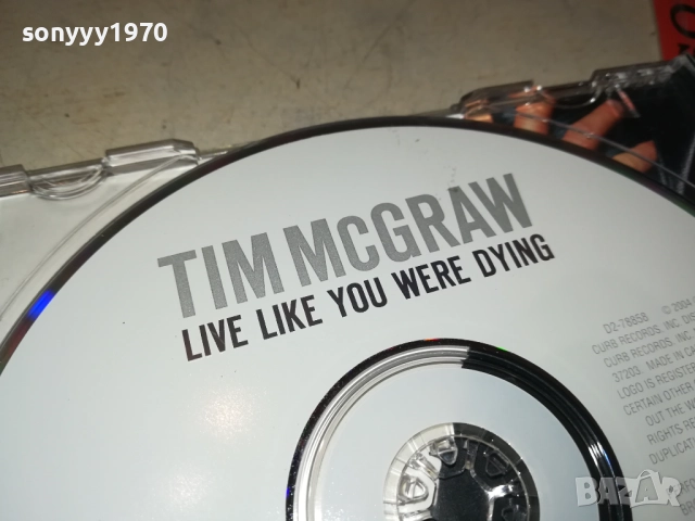 TIM MCGRAW CD 3011251115, снимка 6 - CD дискове - 52590410