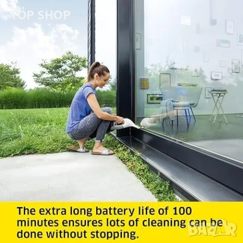 Нова Kärcher WV 6 Професионална Прахосмукачка за Прозорци, 100 мин Батерия, снимка 3 - Тримери - 49970902