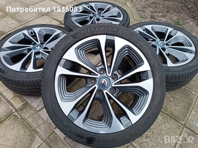 Лети джанти 17ки 5х114.3 Renault + летни гуми Michelin