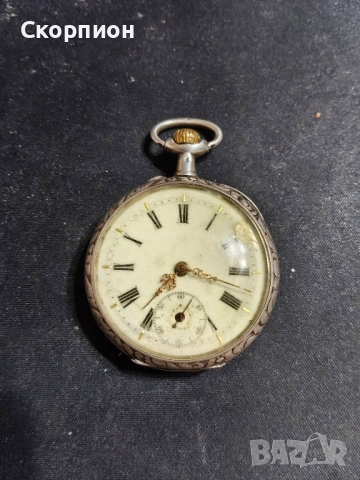 Френски сребърен джобен часовник - 10 рубина - ПРОМОЦИЯ , снимка 17 - Джобни - 48925750