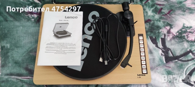 Грамофон Lenco L-30WD usb , снимка 4 - Грамофони - 54320084