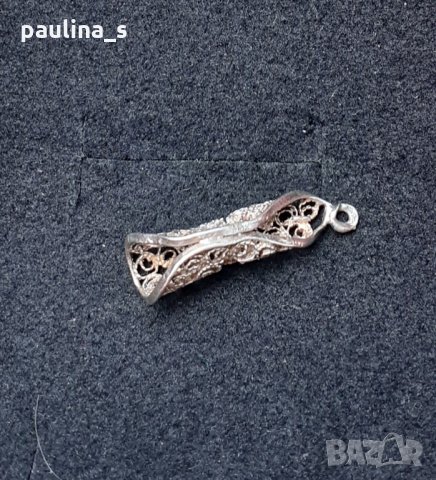 Сребърен медальон / колие - Берковски филигран проба 925 , снимка 5 - Колиета, медальони, синджири - 29395652