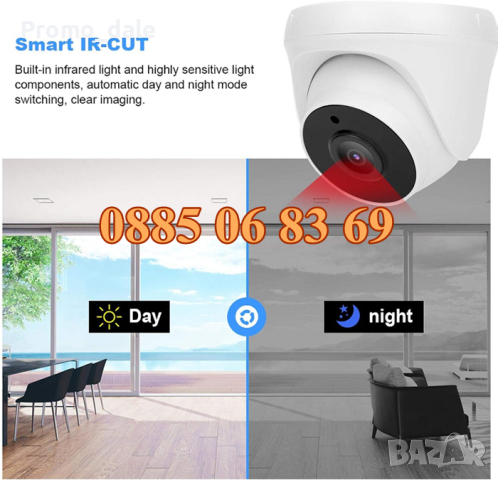 Куполна безжична WIFI камера Speed Dome 380 Pro, снимка 4 - Камери - 44586026