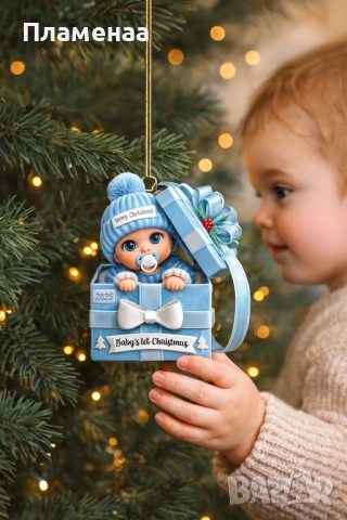 Коледна детска висулка за елха, снимка 2 - Други - 52649023