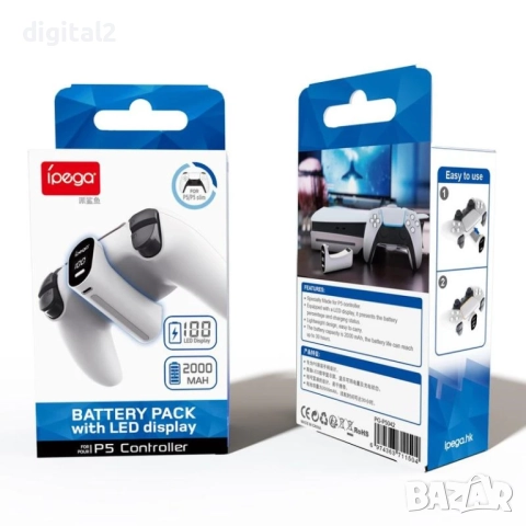 Dualsense Преносима батерия PS5 Джойстик , Игра без прекъсване , Нови, снимка 8 - PlayStation конзоли - 52735306